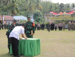 Rangkaian Upacara Pembukaan, Dandim 1407/Bone & PJ Bupati Bone Resmi Tandatangani Naskah TMMD Ke 122