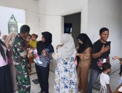 Babinsa Liliriattang Koramil 09/Lapri Dampingi Pelaksanaan Posyandu Di Desa Binaan