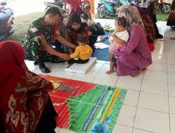 Wujudkan Kepedulian Di Bidang Kesehatan, Babinsa Sibulue Aktif Dampingi Kegiatan Posyandu