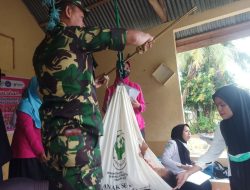 Dukung Tumbuh Kembang Balita, Babinsa Koramil 15/Mare Dampingi Posyandu Balita