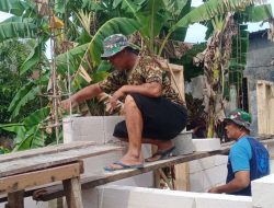 Koramil 1407-07/Tanete Riattang Bantu Program Baznas Bone  Bangun RTLH Bagi Warga Kurang Mampu