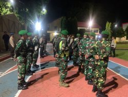 Pastikan Pilkada Aman, Kodim 1422/Maros Bersama Unsur Terkait Gelar Apel Patroli di Mapolres Maros