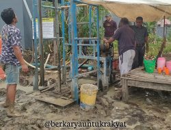 Pasi Ter Kodim 1425/Jeneponto Tinjau Progres Pembuatan Sumur Bor Untuk Lahan Pertanian