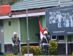 Dandim 0904/Paser Pimpin Upacara Bendera Dilapangan Makodim