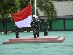Kasi Log Kasrem 181/PVT Pimpin Upacara Bendera Tujuh Belasan Bulan November TA.2024