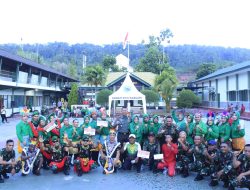 Penuh Warna Dan Keceriaan, Kodim 1801/Manokwari Dan Persit KCK Cabang XII Gelar Lomba Senam Kreatif