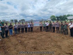 Wakili Dandim, Pasi Intel Kodim 1425/Jeneponto Hadiri Launching Gugus Tugas Polri Dalam Rangka Mendukung Ketahanan Pangan