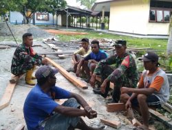 Babinsa Sidey Himbau Pekerjaan Bangunan Perhatikan Faktor Keamanan Saat Bekerja