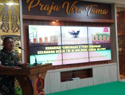Korem 181/PVT Menyelenggarakan Pembinaan Dan Pemberdayaan Keluarga Besar TNI TA. 2024