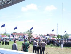 Kompak Dandim-Kapolres Pimpin Apel Amankan Kampanye Akbar Paslon Bupati Pinrang