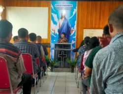 Warga Binaan Kristiani Rutan Palu Jalani Pembinaan Kerohanian