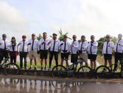 Perkuat Solidaritas, Rutan Pelaihari ikuti Gowes bersama antar UPT se-Kalsel di Rantau