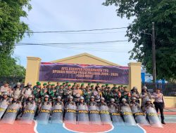 Dandim 1422/Maros Hadiri Apel Kesiapan Pengamanan TPS Operasi Mantap Praja Pallawa 2024