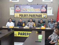 Dandim 1405/Parepare Hadiri Vicon Panglima TNI dan Kapolri terkait  perkembangan situasi dan kesiapan Satwil