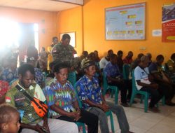 Kodim Merauke Bersama Dinas Pertanian Gelar Sosialisasi PSN di Distrik Muting