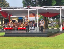 Menguatkan sinergitas dan kolaborasi antara aparat penegak hukum, Kepala Rutan Salatiga Hadir Dalam Apel Gelar Pasukan Operasi Mantap Praja Candi 2024-2025 di Polres Salatiga