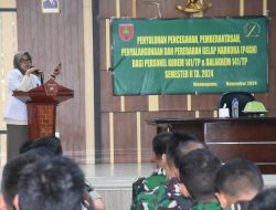 Danrem 141/Tp : Tidak Ada Toleransi Bagi Prajurit Yang Terlibat Dalam Penyalahgunaan Narkoba