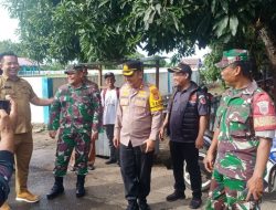 Pastikan Berjalan Lancar, Dandim 1422/Maros Bersama Kapolres Maros Tinjau Lokasi TPS di Wilayah Kab. Maros