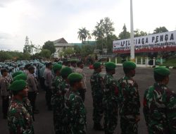 Hadiri Apel Siaga Pengawasan Tahapan Pemungutan Dan Perhitungan Suara Pilkada.Ini Pesan Dandim 0907/Trk.