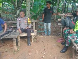 Babinsa dan Bhabinkamtibmas Tiro Jalin Komunikasi Sosial Pasca Pilkada Serentak