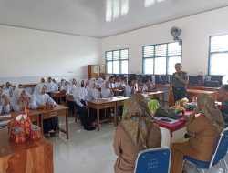 Danramil 11/Barebbo Berikan Pelatihan Dasar – Dasar Kepemimpinan (LDK) Di UPT SMPN 4 Barebbo
