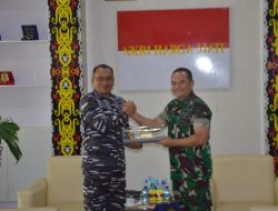 Kodim 0904/Paser Terima Kunjungan Kerja Dari Danlanal Balikpapan Beserta Staf