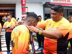 Letkol Inf Johny Nofriady Hadiri Olah Raga Bersama Memperingati Hari Armada RI
