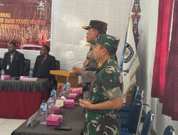 DANDIM 1703/DY MENGHADIRI RAPAT PLENO TERBUKA REKAPITULASI PENGHITUNGAN PEROLEHAN SUARA PILKADA SERENTAK TAHUN 2024 TINGKAT KABUPATEN