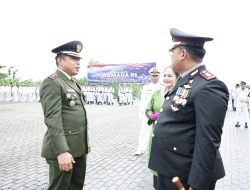 Ucapkan Selamat,Dandim 0907/Trk Hadiri Upacara Peringatan Hari Armada RI Tahun 2024