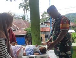 Cegah Stunting, Babinsa Pattongko Koramil-03/Sinjai Tengah Kodim 1424/Sinjai Laksanakan Pendampingan Posyandu