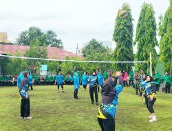 Peringati Hari Ibu, Persit Kartika Chandra Kirana Cabang XXXIV Dim 1404/Pinrang Gelar Pertandingan Bola Voli