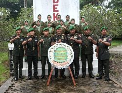 Peringati Hari Juang TNI AD Ke-79 Kodim 1404/Pinrang Dan Yonif 721/Mks Gelar Ziarah Rombongan Ke TMP Palia