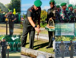 Jelang HUT Ke-8 Kodam XVIII/Kasuari, Danrem 182 JO Pimpin Ziarah Ke TMP Lembah Onim Fakfak