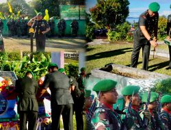 Peringati Hari Juang TNI AD Ke-79, Danrem 182 JO Pimpin Ziarah Ke TMP Lembah Onim Fakfak