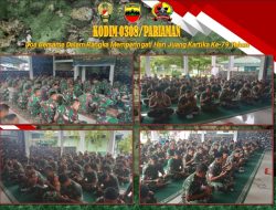 Kodim 0308/Pariaman Gelar Doa Bersama Dalam Rangka Memperingati Hari Juang Kartika Ke-79 TNI Tahun 2024