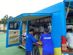 Mobil Perpustakaan Keliling Dispersip Kalsel Kunjungi Lapas Banjarbaru, Warga Binaan Antusias Membaca Buku