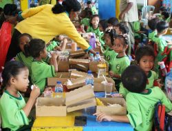 Peringati Hari Juang TNI AD Ke-79, Kodim 1707/Merauke Bersama Kementerian Kelautan dan Perikanan RI Gelar Makan Bergizi Gratis