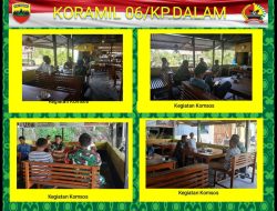Babinsa Komsos Dengan Warga Dan Pantau Wilayah Binaan