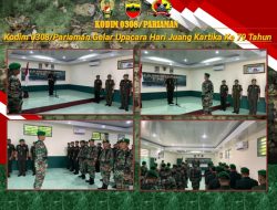 Kodim 0308/Pariaman Gelar Upacara Hari Juang Kartika Ke-79 Tahun, Perkuat Semangat Korsa