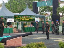 Dandim 0907/Trk Pimpin Upcara Hari Juang TNI AD Dan Gelar Baksos Untuk Masyarakat