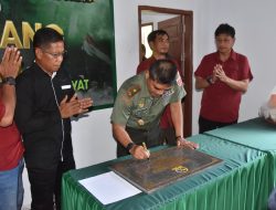 Resmikan Kantor Tim Intel Korem, Danrem 141/Tp Berpesan Dijaga dan Dirawat