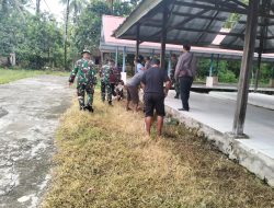 Koramil-07/Lembang Kodim 1404/Pinrang Bersama Warga Laksanakan Pembersihan Pasar