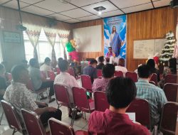 Warga Binaan Kristiani Rutan Palu Ikuti Ibadah Kebaktian Rutin