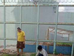 Inovasi Positif, WBP Rutan Palu Gotong Royong Bangun Bak Umum di Dalam Blok Hunian