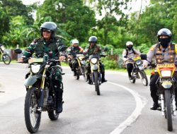 Kodim 1707/Merauke Bersama Polres Merauke Gelar Patroli Peduli Kasih Sambut Natal dan Tahun Baru