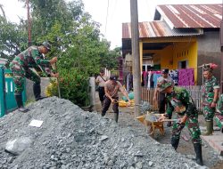 Kodim 1405/Parepare Bersama Polres Barru Gelar Aksi Pembersihan Pasca Banjir di kabupaten Barru