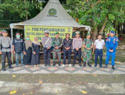 Kodim 1424/Sinjai Bersama Polres Sinjai, Sat pol PP Dan Nakes Amankan Perayaan Natal Dan Tahun Baru Di Kab Sinjai