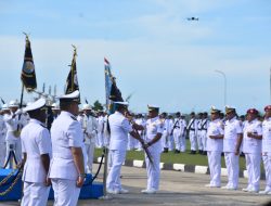 Danrem 181/PVT Hadiri Acara Penyerahan Jabatan Komandan Guspurla Koarmada III, Danlantamal X Serta Danlantamal XIV Sorong