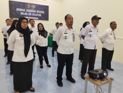 Jajaran Rutan Selayar Ikuti Apel Bersama Awal Tahun 2025 Secara Virtual