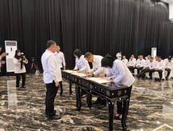 “Kepala Rupbasan Kelas I Makassar Hadiri Pelantikan dan Penandatanganan Perjanjian Kinerja di Kanwil Ditjen PAS Sulsel”